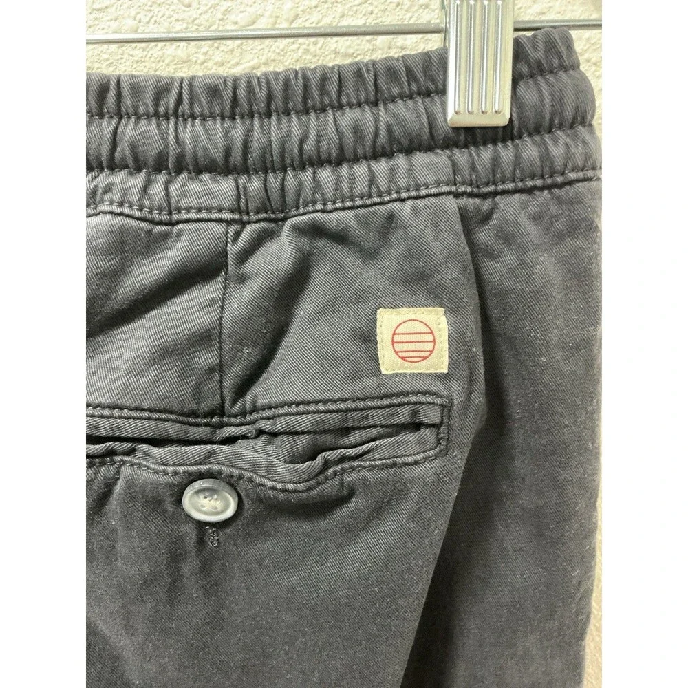 Marine Layer Elastic Waist Drawstring Pants Shorts Navy Blue Coastal Casual S
